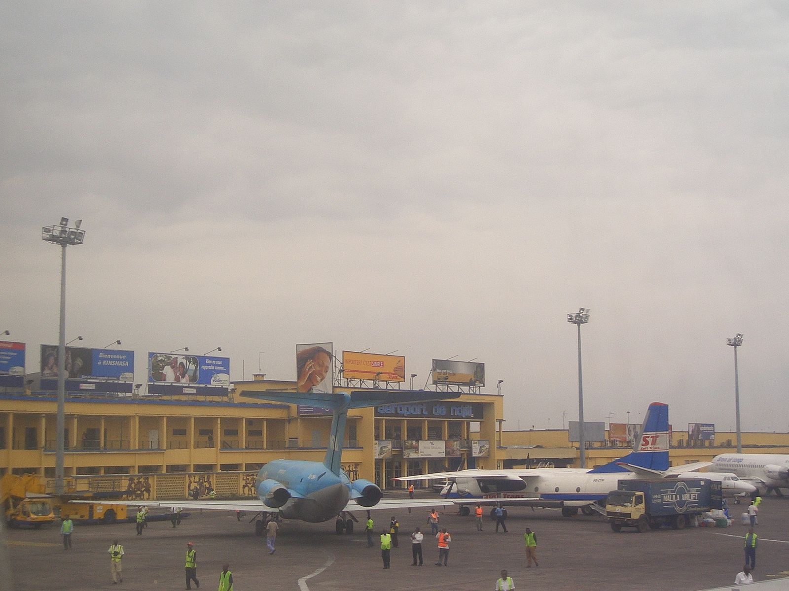 Kinshasa Airport consists of two passenger terminals.